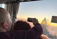 Зимний тур по Карелии, виды из автобуса